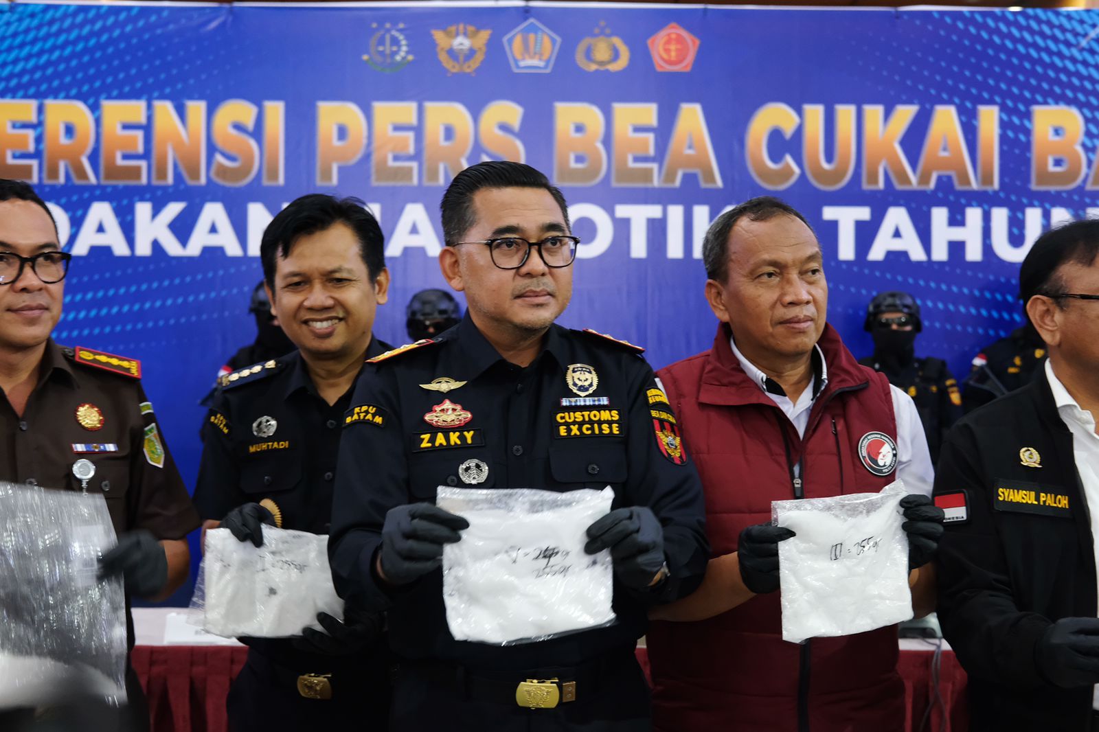 Press Release Penindakan Terhadap 2 Kasus Upaya Penyelundupan Narkoba di Kota Batam